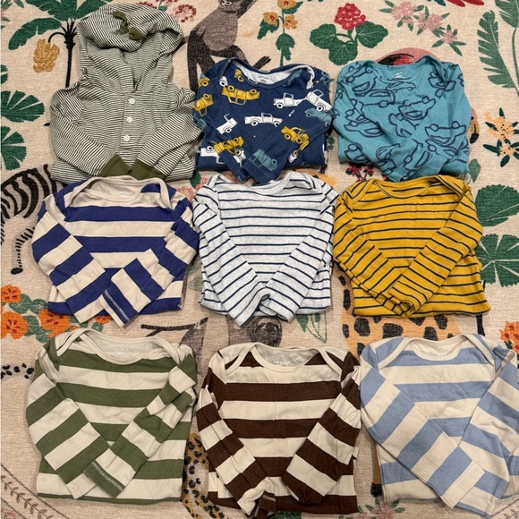 Carter's Other - Carter’s 18 month Bot Colorful Striped and Patterned Baby Onesies